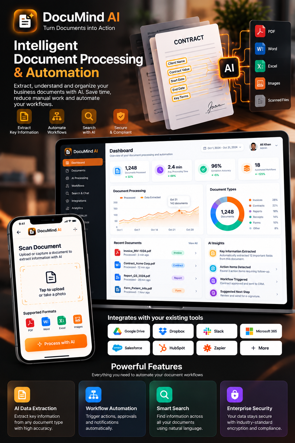DocuMind AI — Intelligent Document Processing & Automation