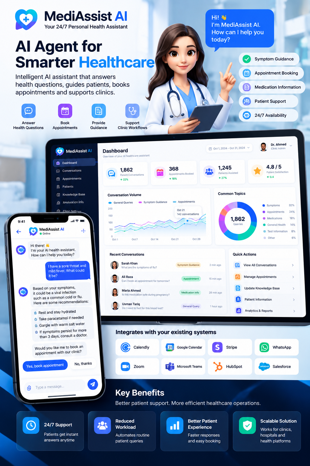 MediAssist AI — Healthcare Virtual Assistant